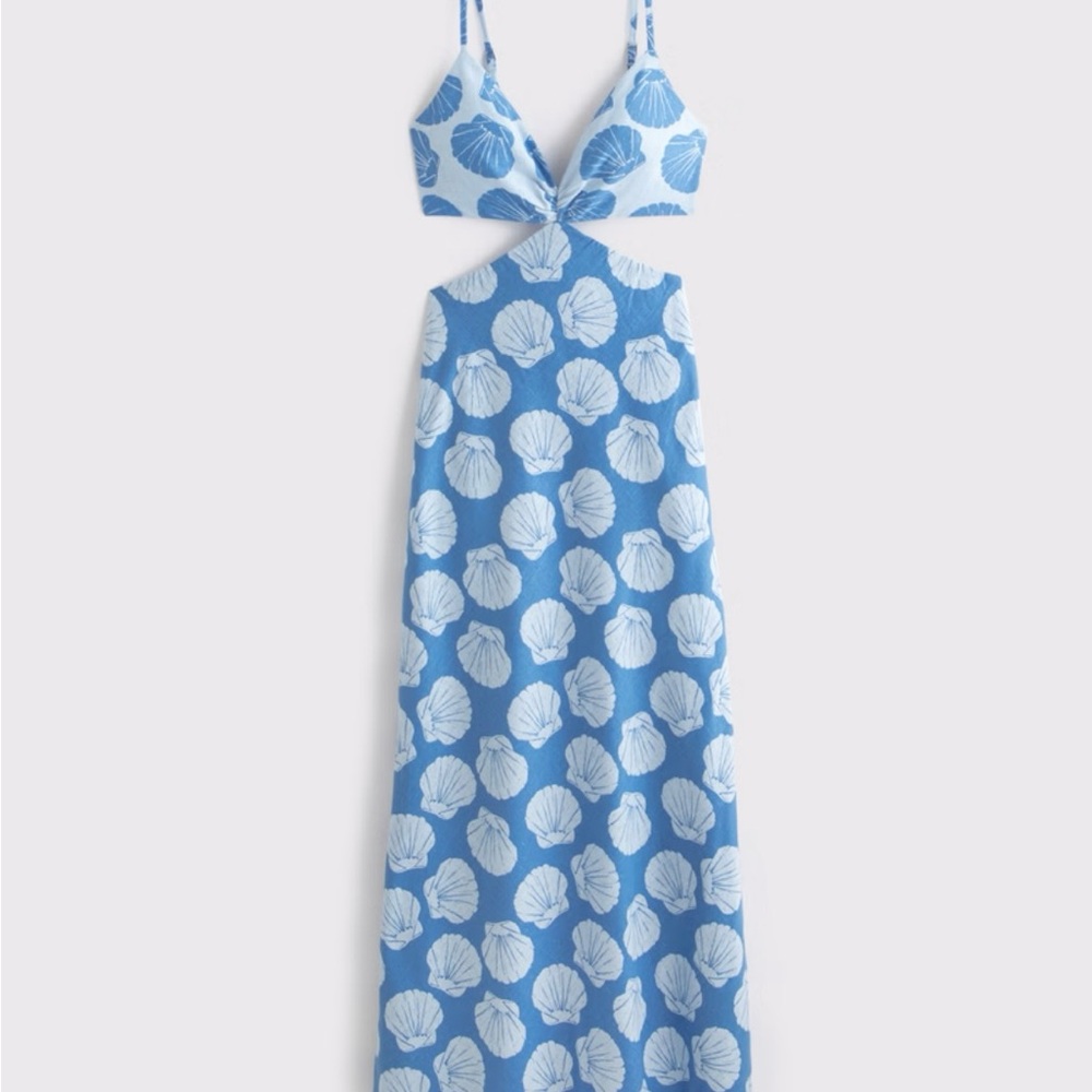 Abercrombie & Fitch Julia Slip Cutout Maxi Dress